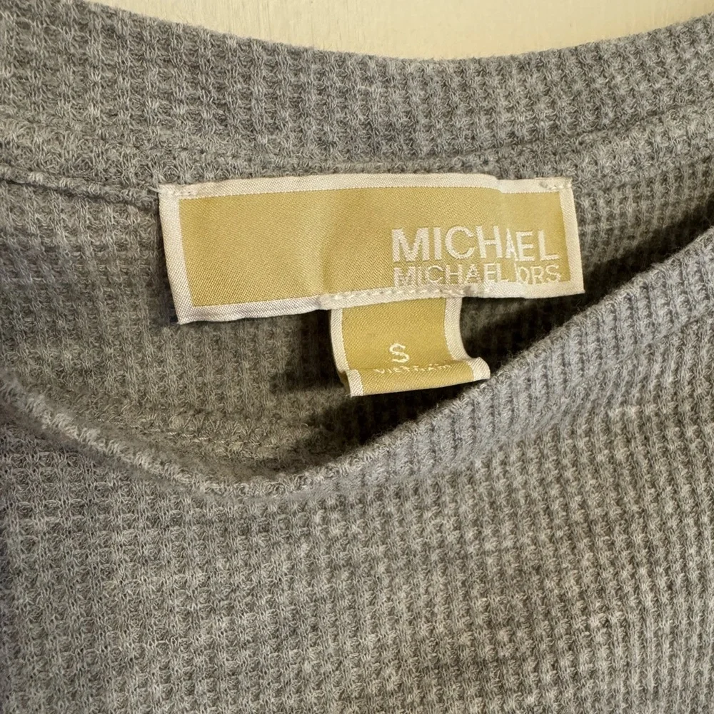 Michael Kors Light Gray Crew Neck Sweater - Picture 4 of 5